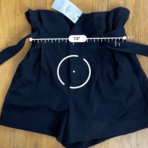 Zara Black Paperbag Shorts High
Waisted Size L NEW - Picture 9 of 10
